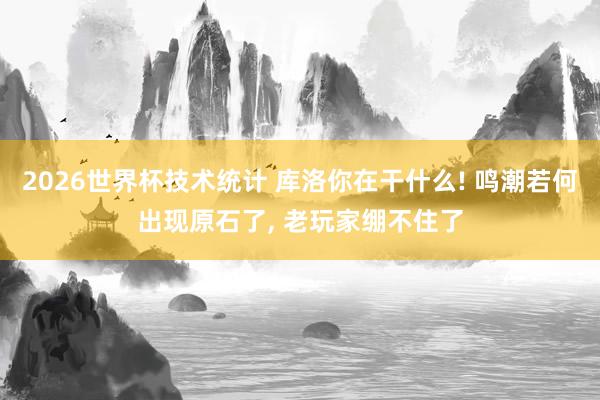 2026世界杯技术统计 库洛你在干什么! 鸣潮若何出现原石了, 老玩家绷不住了