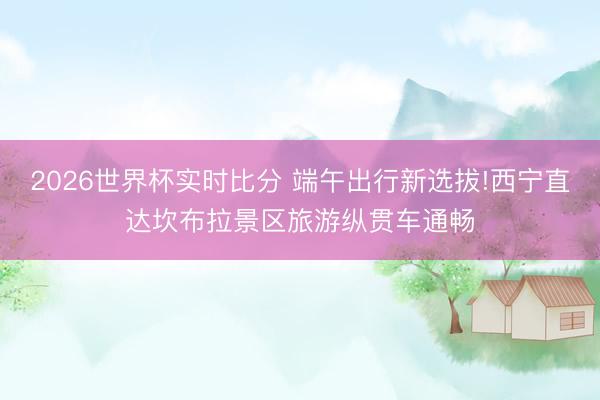 2026世界杯实时比分 端午出行新选拔!西宁直达坎布拉景区旅游纵贯车通畅